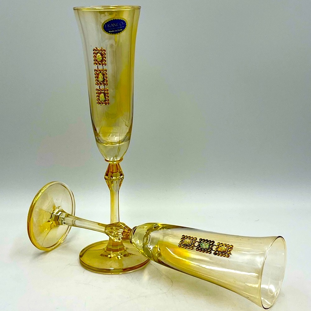 Franco Opera Italia: Vetreric e Cristallerie
Handmade 10”Champagne/Flute Glasses